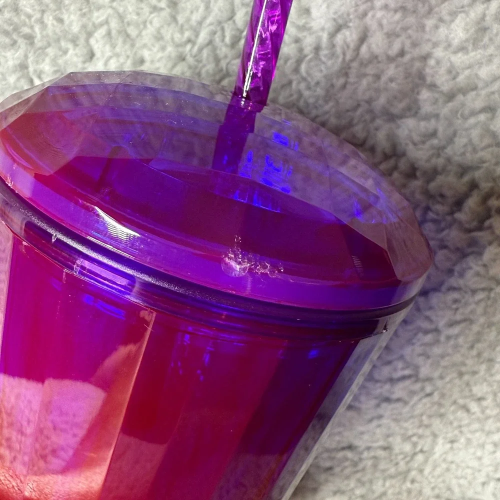Starbucks Tumbler 24‎ oz Rare Purple Kaleidoscope Cold Cup Straw Lid 2022 Summer